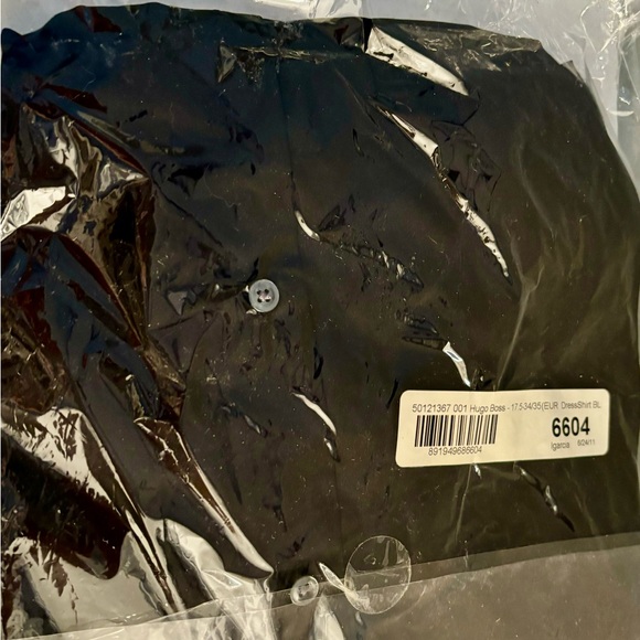 HUGO BOSS ENZO Regular Fit Button Down Dress Shirt 17.5 - Picture 6 of 6